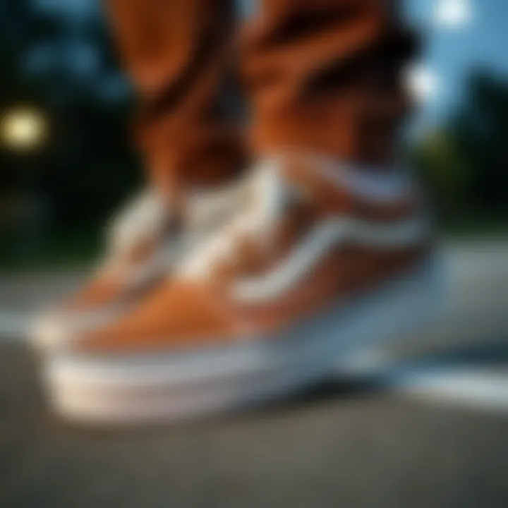 Exploring Material Innovation in Vans Skate Shoes Vans shoes showcasing diverse material selection