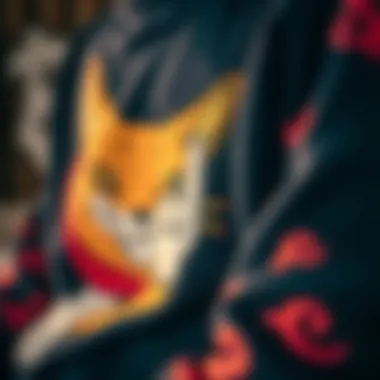 A close-up of the intricate designs and graphics on Ripndip's merchandise, emphasizing the artistic expression within skateboarding fashion.