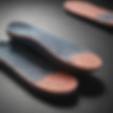 Detailed view of King Foam insoles showing unique material properties