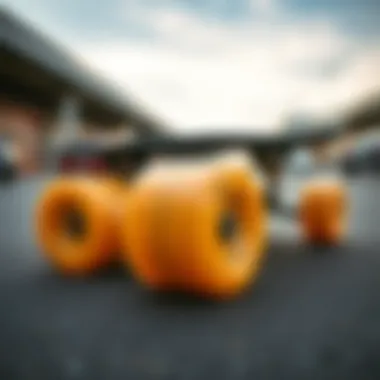 The LandYachtz Drop Cat Seeker 38 displaying its premium wheels and trucks