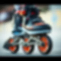 Detailed view of M4 Viper skate design