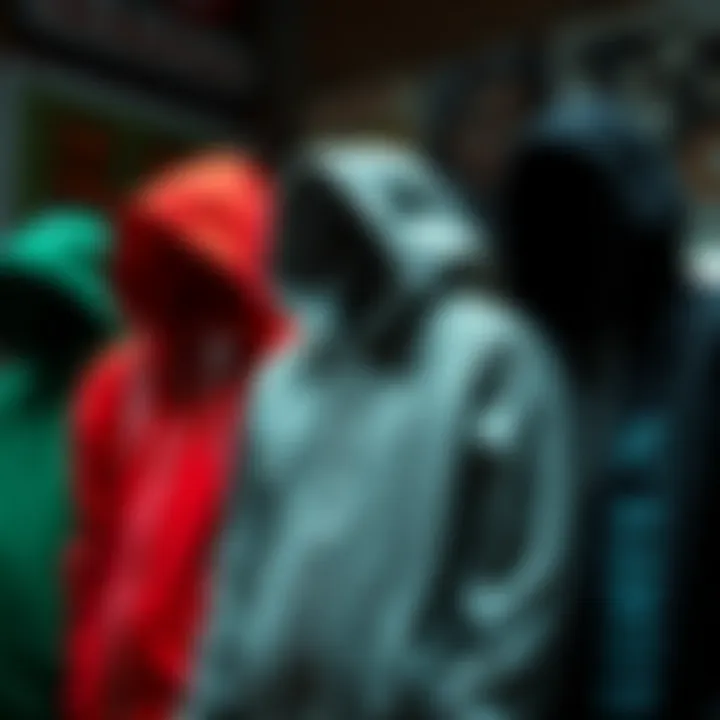 Style Variations of Zip Up Hoodies Different styles of zip up hoodies displayed together