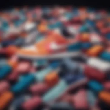 Vibrant Color Combinations of Nike Colorblock Sneakers Collage of different color combinations available in Nike Colorblock Sneakers, highlighting visual appeal.