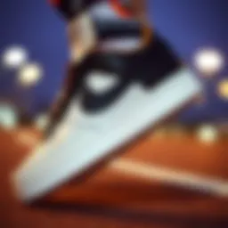 Nike Court Legacy sneaker showcasing the black and white design