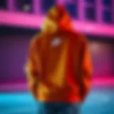 Sleek Nike Hoodie Design Nike hoodie showcasing sleek design and vibrant color