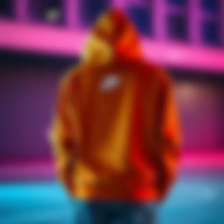 Sleek Nike Hoodie Design Nike hoodie showcasing sleek design and vibrant color