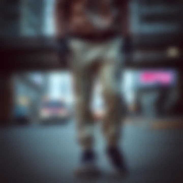 Nike Lined Track Pants in Skateboarding Culture Nike lined track pants displayed in an urban skateboarding environment