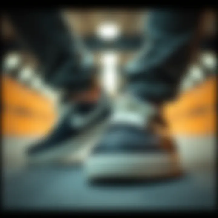 Technological Innovations in Skate Shoes Close-up of Nike Mock technological advancements in skate shoes