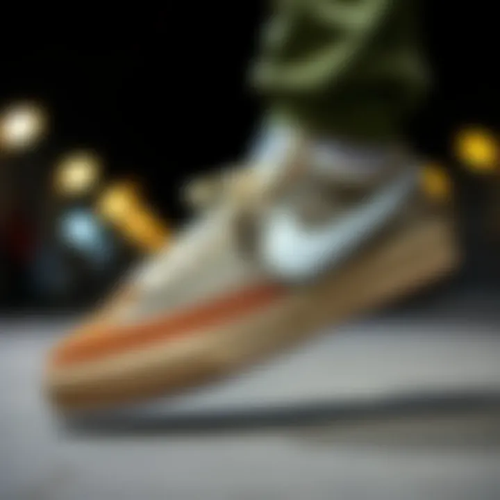 Nike's Cultural Impact in Skateboarding Nostalgic representation of Nike's influence on skateboarding culture over the years.