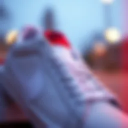 Detailed view of the Nike SB Blazer Court DV2746 showcasing its unique design elements.