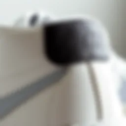 Close-up view of Nike SB Blazer Mid White showcasing its premium materials and stitching details.