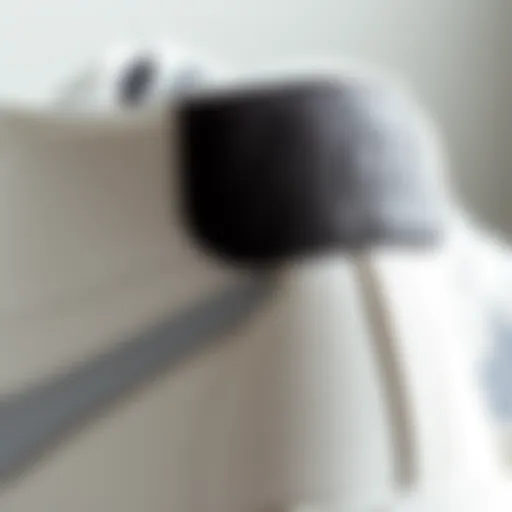 Craftsmanship of the Nike SB Blazer Mid White Close-up view of Nike SB Blazer Mid White showcasing its premium materials and stitching details.