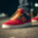 Innovative design of NSS skate shoes showcasing unique features.