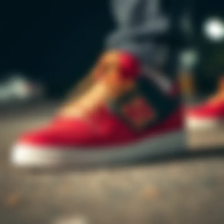 The Cutting-Edge Design of NSS Skate Shoes Innovative design of NSS skate shoes showcasing unique features.