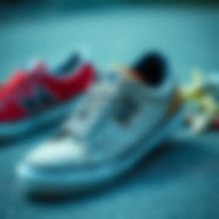 Diverse Style Variations in NSS Skate Shoes A variety of style variations available in NSS skate shoes.