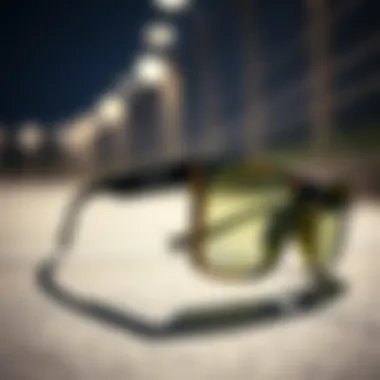 Detailed View of Oakley Latch Borderline Design Close-up of Oakley Latch Borderline design features