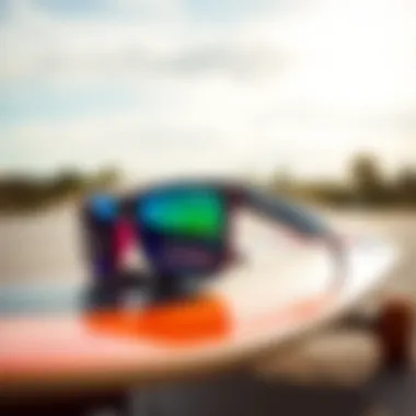 Oakley Prizm Holbrook XL on Skateboard Stylish Oakley Prizm Holbrook XL sunglasses resting on a skateboard deck