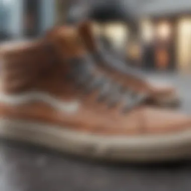 Skate Shoe Materials and Technology Detailed view of skate shoe materials and technology