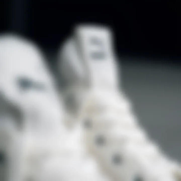 Close-up of the Puma White Nimbus Cloud's unique materials