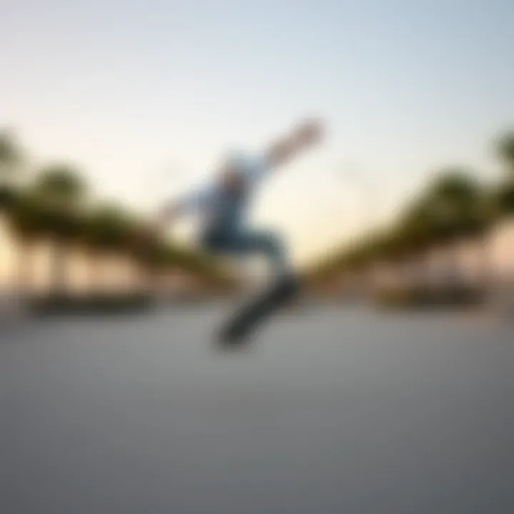 Skateboarder enjoying the performance of Puma White Nimbus Cloud