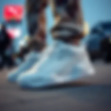 Fashionable streetwear look featuring Puma White Nimbus Cloud