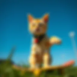 A vibrant illustration of Ripndip's Middle Finger Cat showcasing its playful and rebellious spirit.