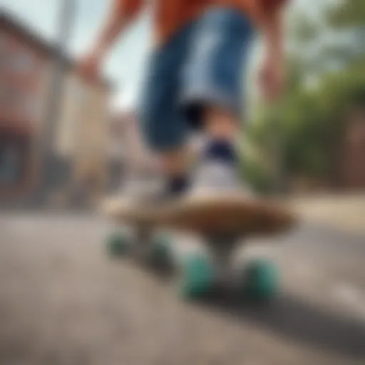 Colorful skateboard designed for young children