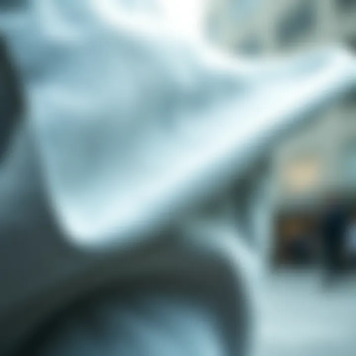 Close-up of the fabric texture of skinny chino joggers, showcasing its quality