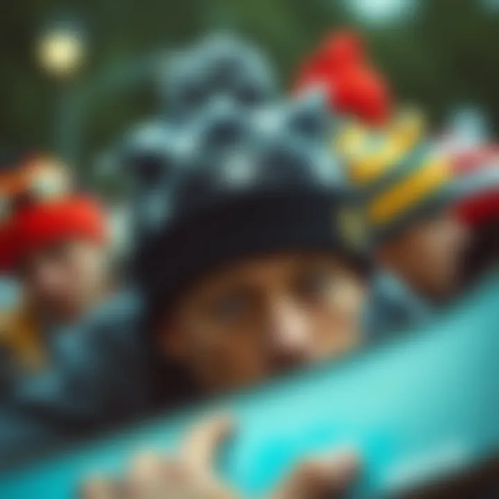 The Evolution of Beanies in Skateboarding History A historical collage of vintage skateboarding imagery featuring classic beanie designs.