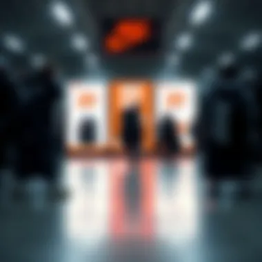 Promotional banners displaying various discounts on Nike backpacks across different retailers