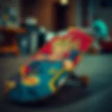 Custom Skateboard with Dragon Ball Z Art A custom skateboard featuring Dragon Ball Z artwork