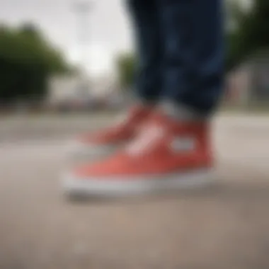 Vans Chukka worn by skaters in a park