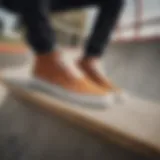 Vans Chukka in action on a skate ramp