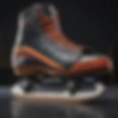 Design Features of Bauer Skate Tongues Detailed view of Bauer skate tongues highlighting their design features