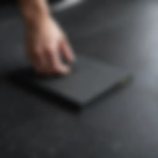 Close-up of high-quality griptape texture showcasing grip strength