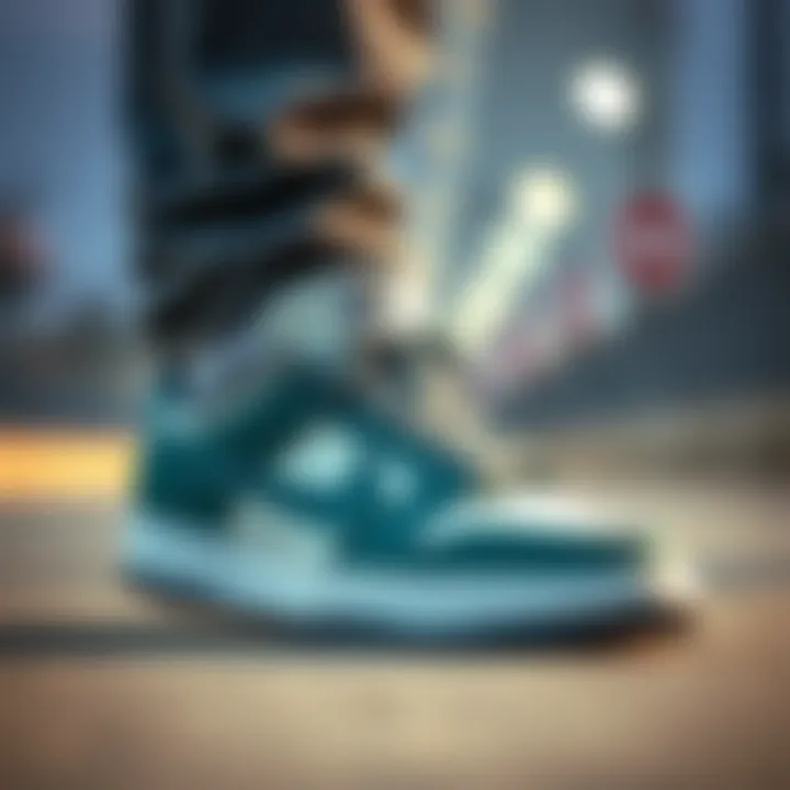 Design and Style of Nike SB Size 14 Shoes Nike SB size 14 skate shoes showcasing design and style