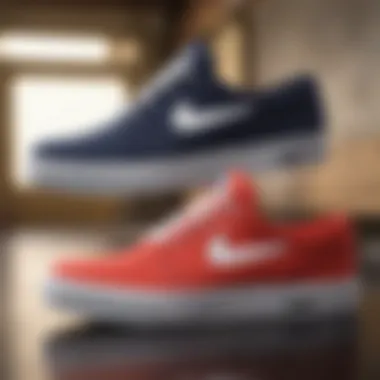 Comparison of Janoski Air Max with traditional skate shoes.