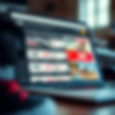 Exploring Vans Coupon Codes Online A close-up of a laptop screen displaying various Vans coupon codes and promotional offers.