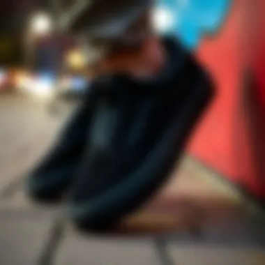 Vans 721356 Black in Streetwear Fashion Vans 721356 Black paired with streetwear fashion