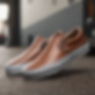 Fashionably Styled with Vans Classic Slip-On Leather Stylish combination of Vans Classic Slip-On Leather with casual wear