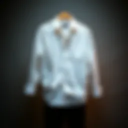 A stylish Vans dress shirt displayed against a textured backdrop.