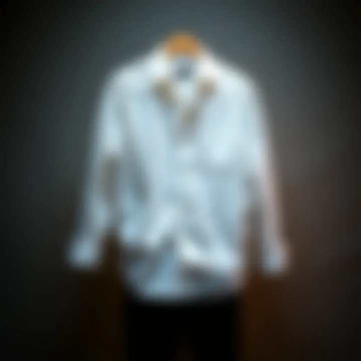 The Elegance of the Vans Dress Shirt A stylish Vans dress shirt displayed against a textured backdrop.