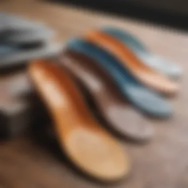 Different types of Vans insoles displayed for comparison.