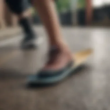 A close-up view of Vans insoles highlighting cushioning technology.