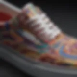 Close-up of Vans Pride Shoes showcasing intricate design details