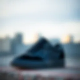 Sleek profile view of the Vans Sentry Black showcasing its modern design