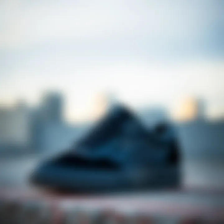 Profile View of Vans Sentry Black Design Sleek profile view of the Vans Sentry Black showcasing its modern design