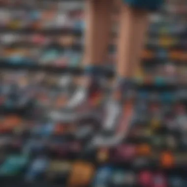 Vibrant Designs of Vans Short Socks Vans short socks displaying vibrant colors and patterns