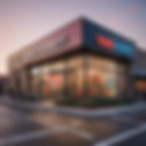 Exterior view of the Vans store at Rockaway Mall showcasing its vibrant design.