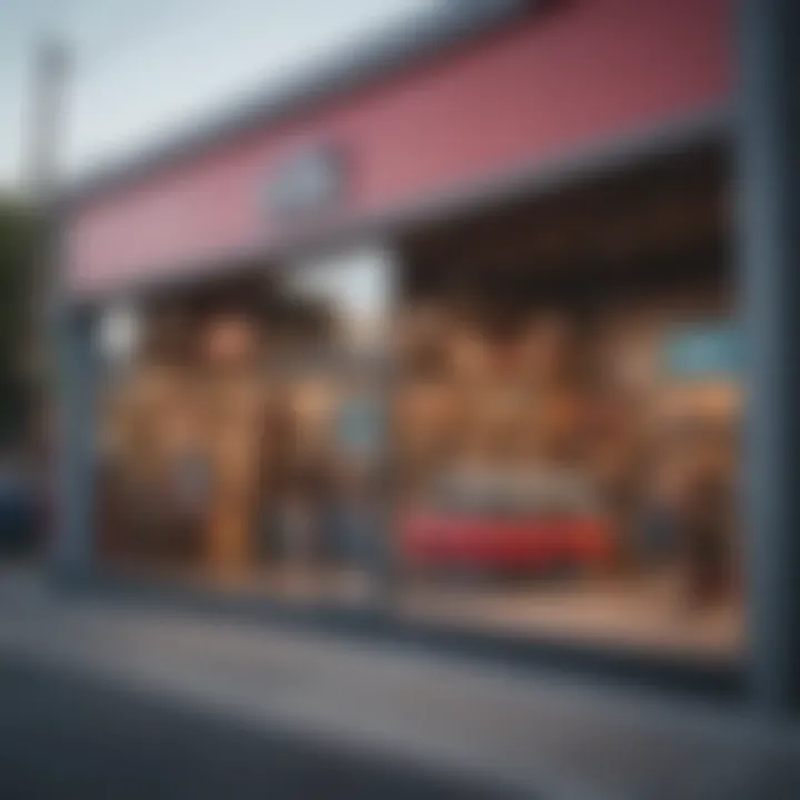 Exterior view of the Vans store in Santa Cruz, showcasing its vibrant design.